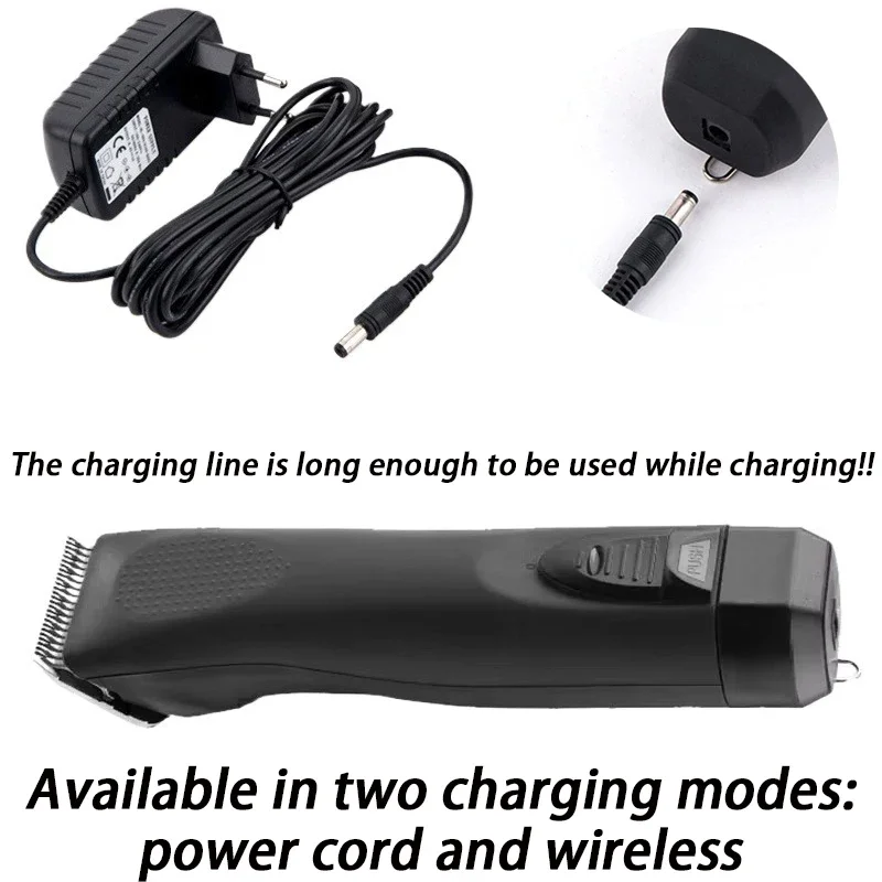 Cortadora de pelo eléctrica para perros de 30W, cortadora de pelo profesional recargable para gatos con Cable cargador, cortadora de cuchillas inalámbrica - imagen 4