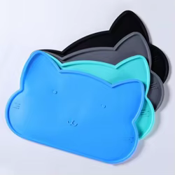 Alfombrilla de silicona para cuencos de gato y perro