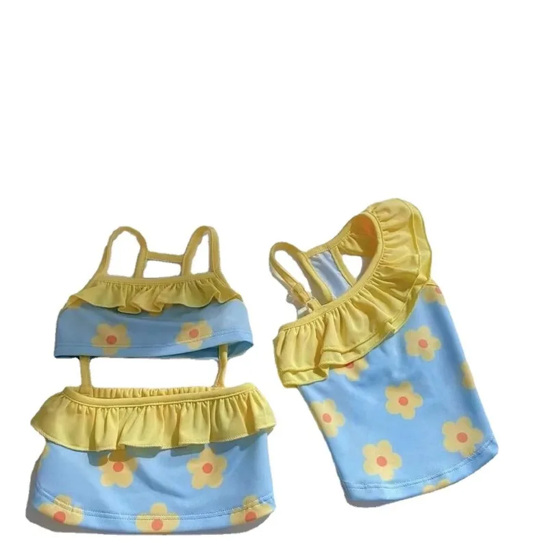 Traje de baño de una pieza sin gafas para perros, Bikini con tirantes, chaleco transpirable para perros, traje de baño de oso de peluche, gorro de natación, ropa con tirantes - imagen 5