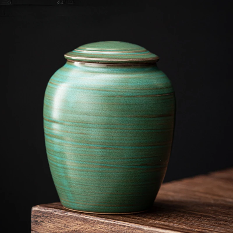 Urna para mascotas personalizada, mini urnas de cerámica, malaquita pequeña, verde, funerario, ataúd conmemorativo, mi mascota favorita - imagen 5