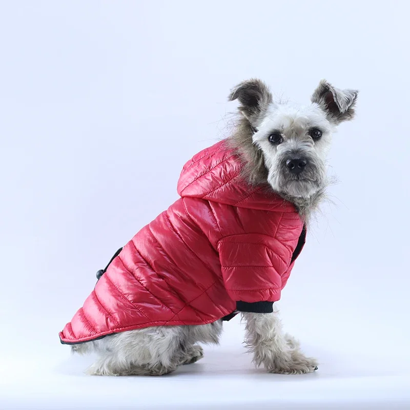 Soft Furry Hoodie Warm Dog Clothes For Small Dogs Windproof Pet Jacket Puppy Coat Winter Clothing For Yorkies Chihuahua - imagen 2