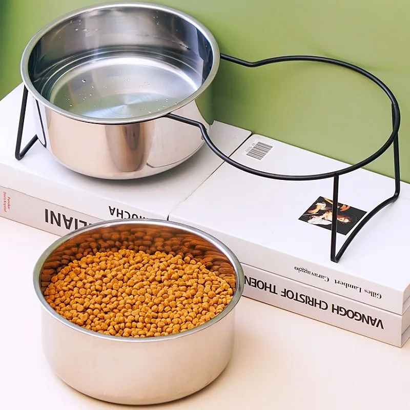 Cuencos para perros, cuenco de comida para perros de acero inoxidable, cuencos protectores para el cuello, bebedero antigolpes para perros, contenedor de comida para perros de gran capacidad - imagen 2