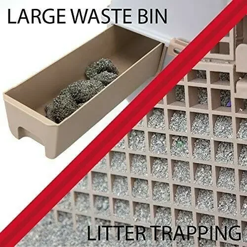 Caja de arena semiautomática de limpieza rápida para Mascotas, caja de arena de lujo para gatos, Kit de entrenamiento de artículos de arenero, ropa de cama, sartenes para Mascotas - imagen 3