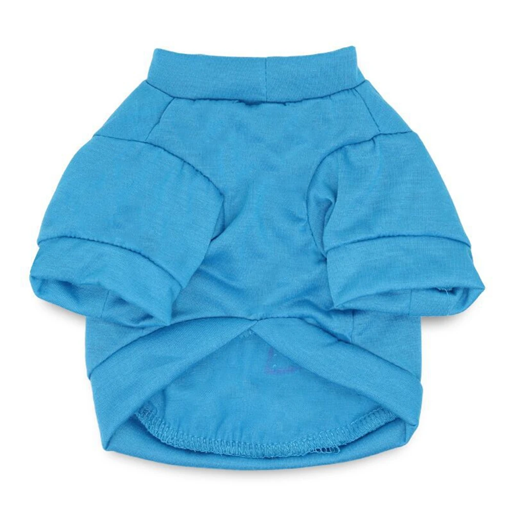 Camiseta de algodón transpirable para perros pequeños, ropa de verano para mascotas, suave, informal, con estampado de gato y cachorro - imagen 3