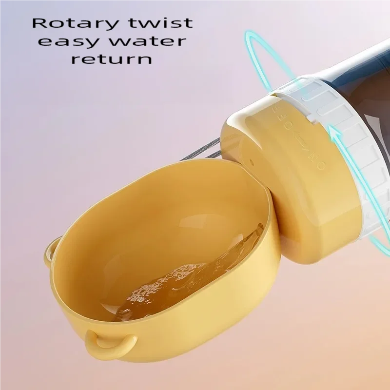 Botella de agua portátil 2 en 1 para perros, contenedor de agua para mascotas con almacenamiento de alimentos, tazón para beber de viaje para mascotas, suministros para perros y gatos - imagen 4