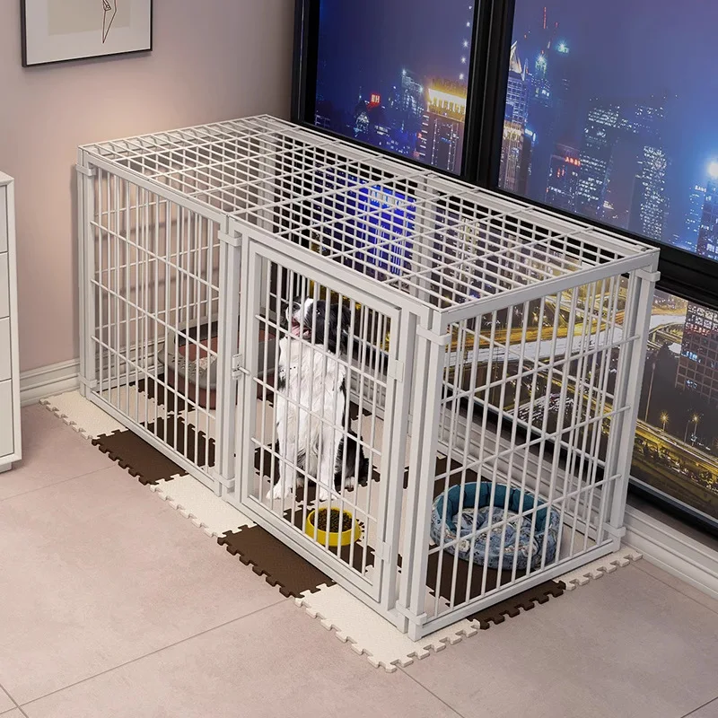 Jaula para perros, casa para perros para mascotas, valla grande, mediana y pequeña para mascotas, empalme libre con valla tapada, Villa para gatos, casa para gatos