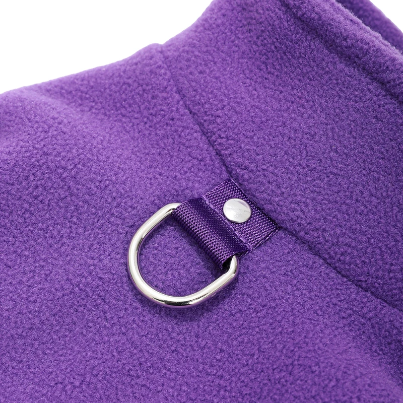 Ropa cálida de invierno para perros pequeños y medianos, chaqueta de lana suave y acogedora con anillo en D para cachorros, disfraz para mascotas Yorkshire Chihuahua - imagen 4