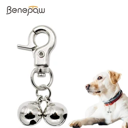 Collar acero inoxidable con campanas para perros y gatos