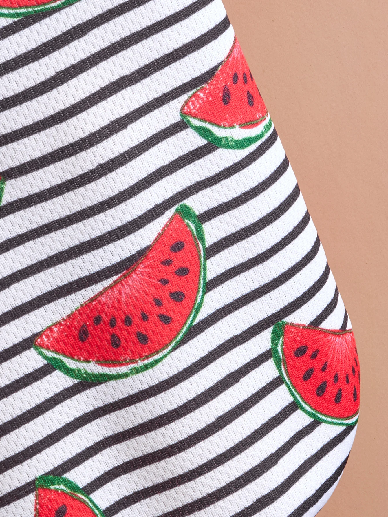 Camiseta a rayas con estampado de sandía para perro y gato, ropa fresca para mascotas, disfraz de verano - imagen 5