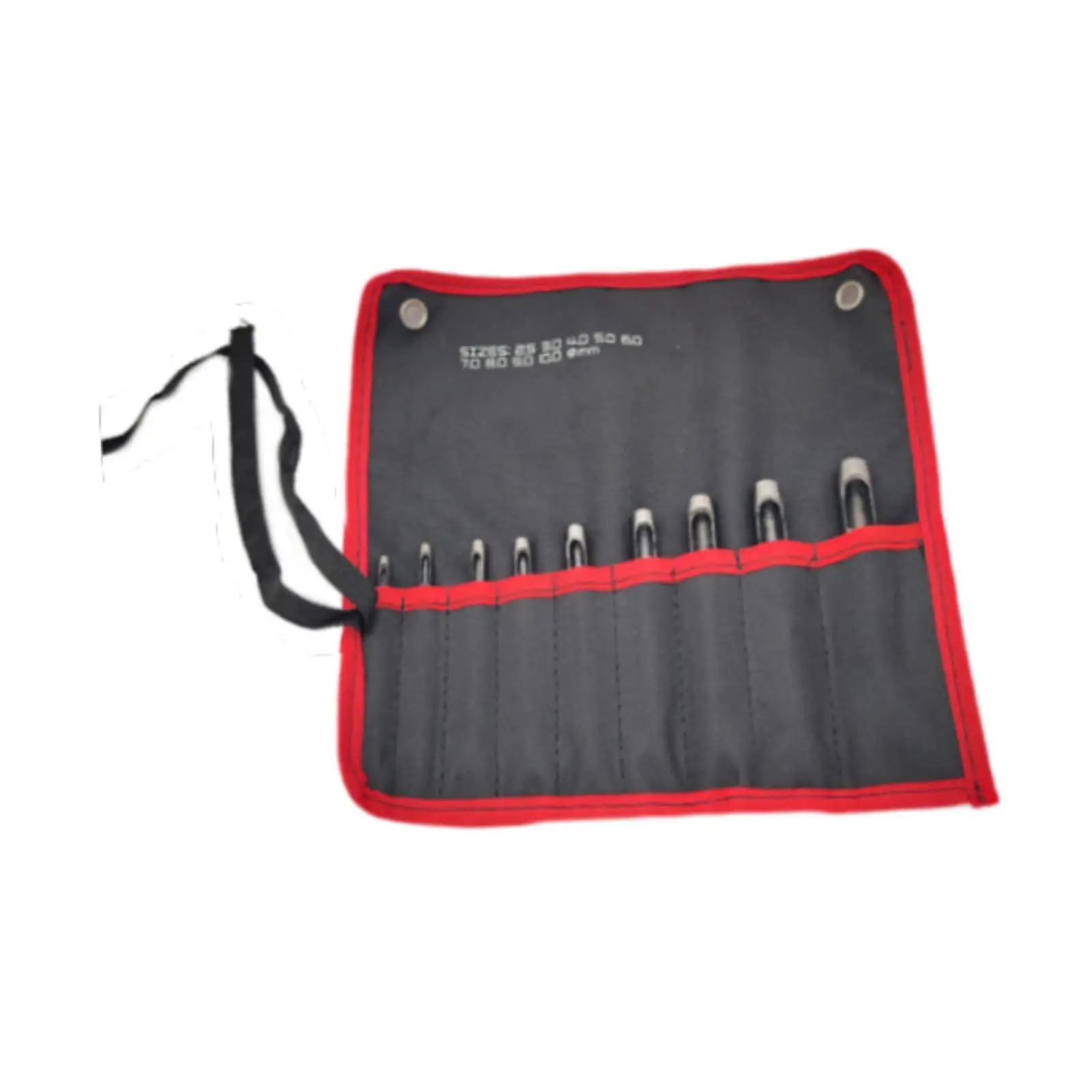 Juego de perforadoras de cuero hueco, 9 piezas, diseño de precisión portátil, fácil de usar, multipurosa, 2,5mm-10mm, con bolsa de lona para cinturones - imagen 3