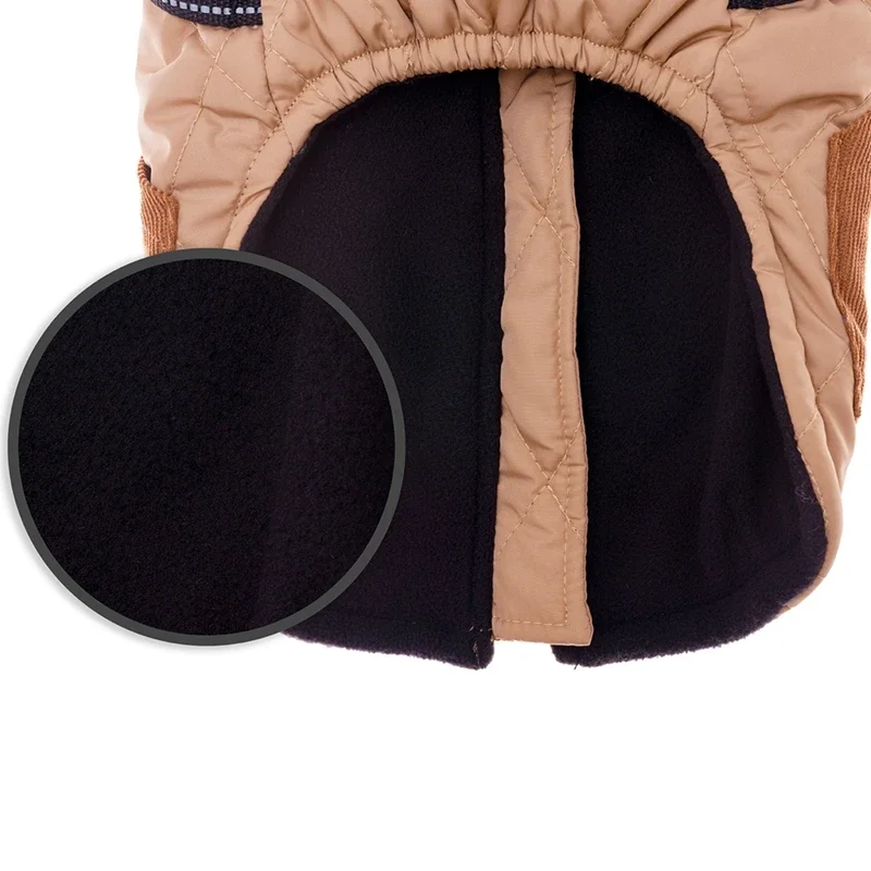 Chaqueta cálida impermeable para perros con arnés, ropa de invierno para perros, abrigo de Bulldog Francés, disfraz para mascotas Chihuahua para perros pequeños y medianos - imagen 3