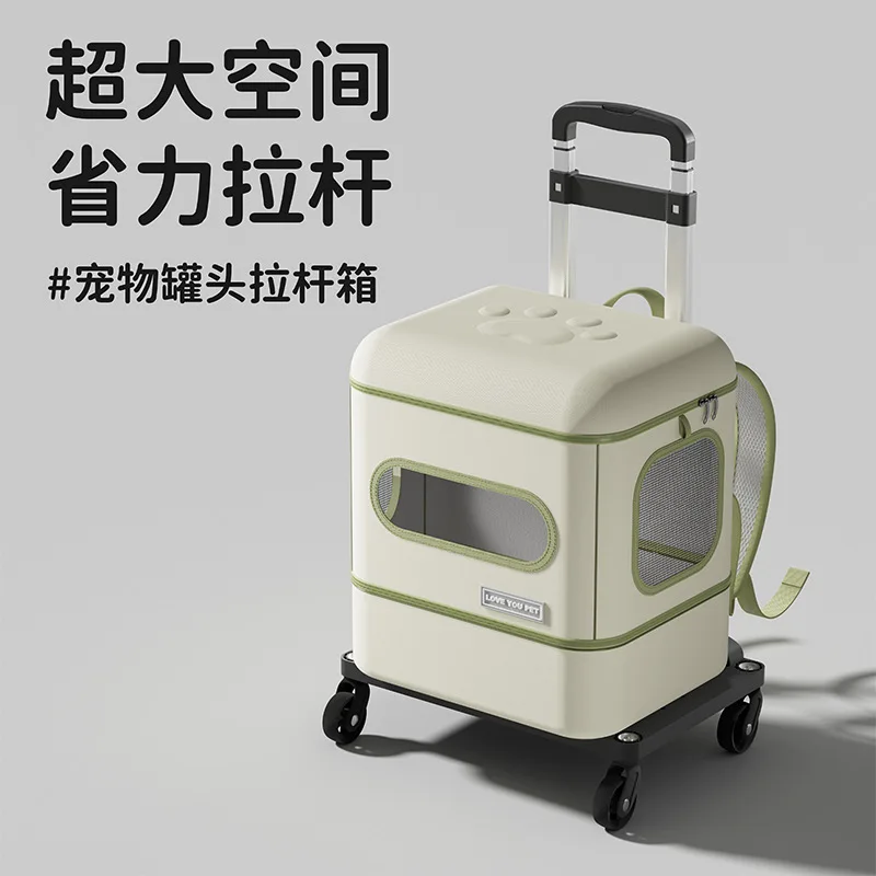 Mochila porta gatos plegable con caja arena integrada – Doble uso - imagen 5