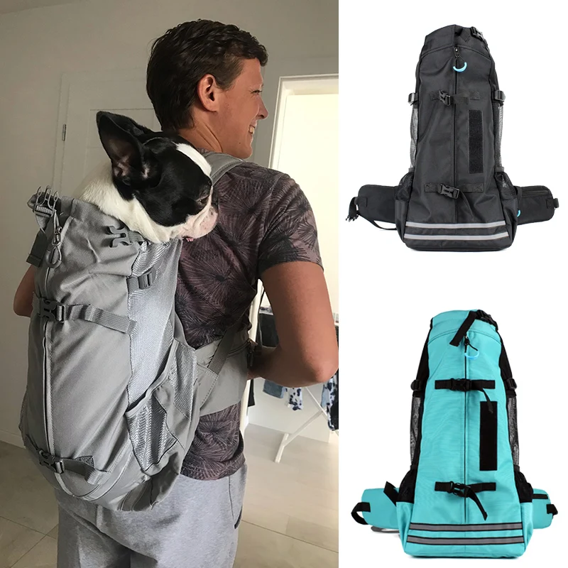 Mochila transportar perro French Bulldog ciclismo