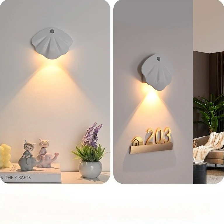 Lámpara LED sin cables recargable sensor PIR – Luz nocturna puerta - imagen 5