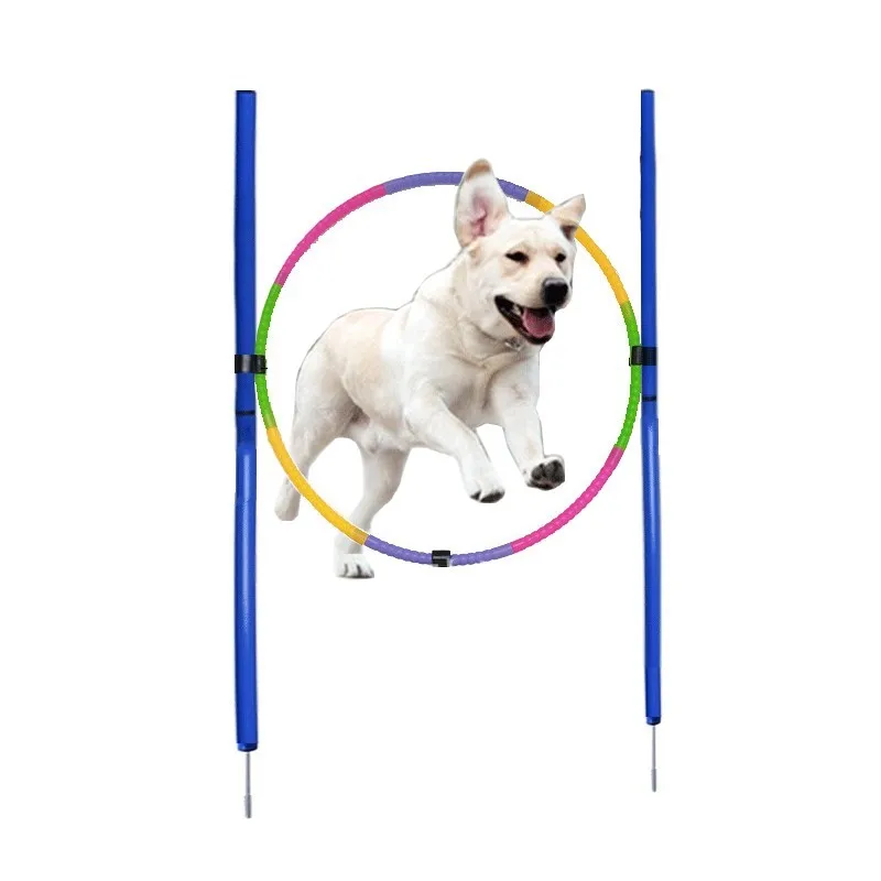 Equipo de entrenamiento de agilidad para perros, herramienta portátil para saltar perros, estaca para correr, estacas deportivas, juego de equipo de agilidad para mascotas