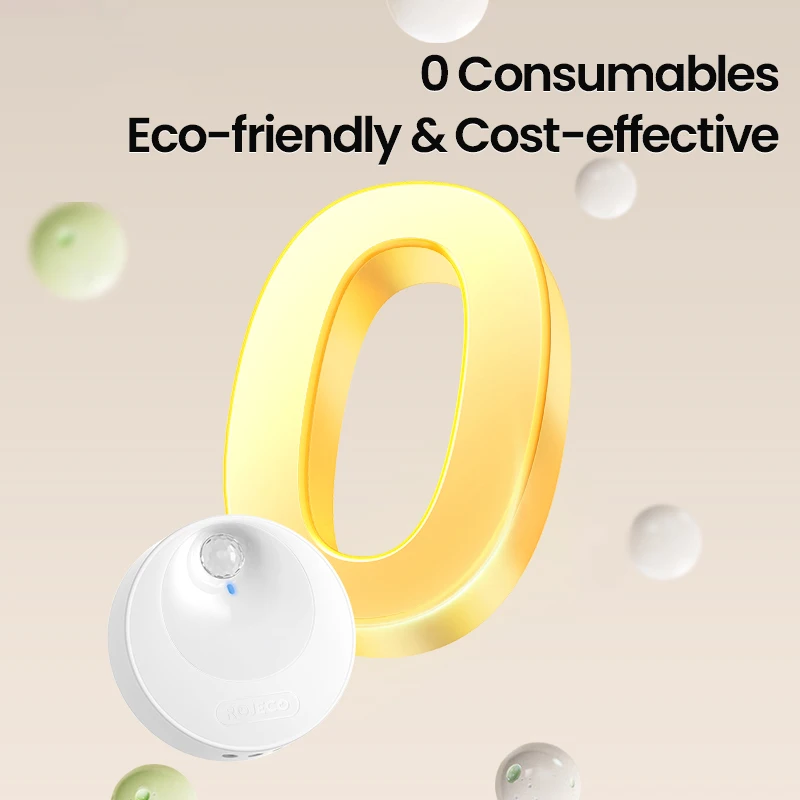 ROJECO-desodorante de arena inteligente para gatos, purificador de olores para gatos de 4000mAh, caja de arena automática para inodoro de mascotas, suministros purificadores - imagen 3