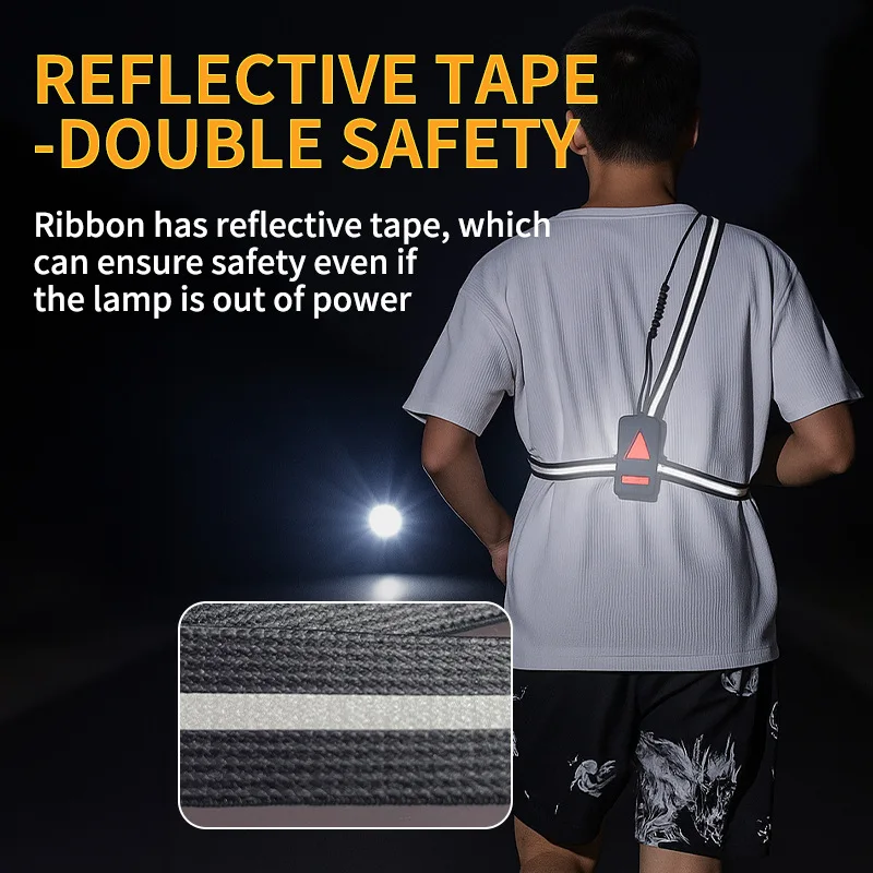 Luces LED rojas recargables para correr y ciclismo de perros - imagen 4