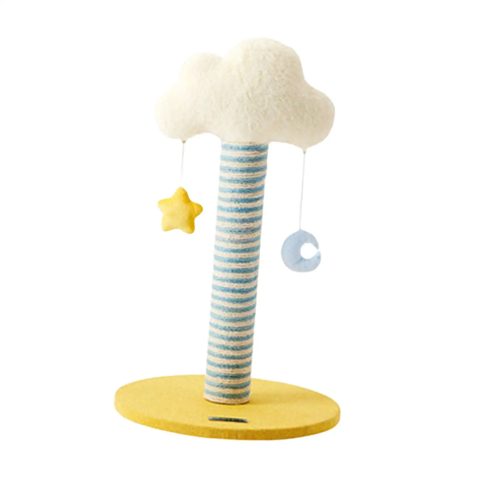 Cat Tree Cat Play Activity Cute Furniture Protector Cat Climbing Tower with Moon Stars Play Ball Toys for Kitty Activity Center