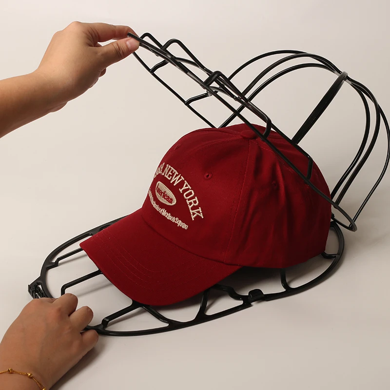 Arandelas de sombreros de béisbol, limpiadores de sombreros aptos para adultos y niños, marco de lavadora, jaula de almacenamiento, Protector de sombreros, estantes para lavadora, 1 pieza - imagen 3