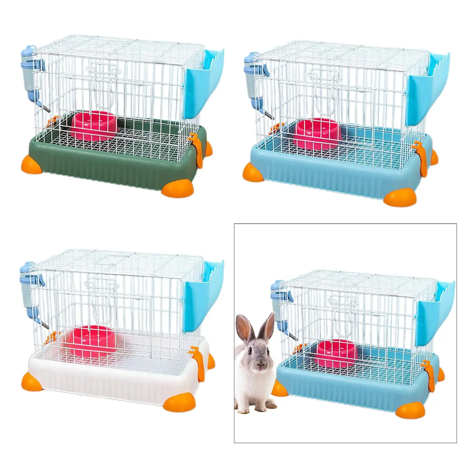 Rabbit Cage Guinea Pig Cage Habitat Cage with Detached Tray Bunny Hutch Small Animals Cage for Small Pets Chinchilla Squirrel Rabbit Cage Guinea Pig Cage Habitat Cage with Detached Tray Bunny Hutch Small Animals Cage for Small Pets Chinchilla Squirrel