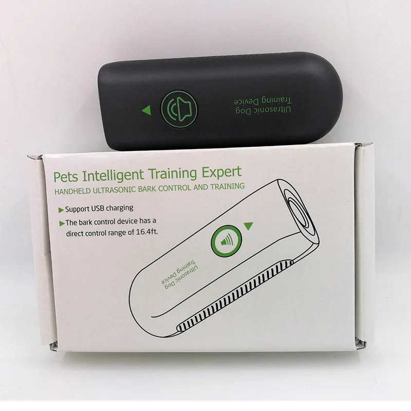 Nuevo Entrenador ultrasónico de mano para perros, tapón para ladridos, productos para mascotas
