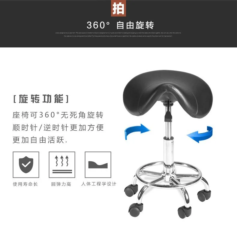 Taburete ergonómico giratorio para peluquería canina - silla elevadora - imagen 4