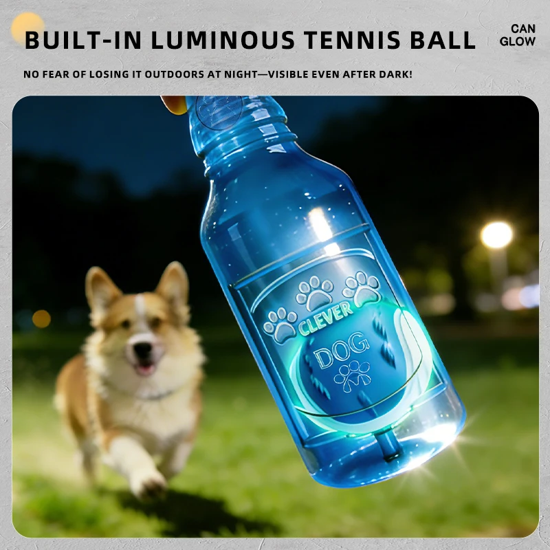 Pelota luminosa de látex con sonido para perros resistente a mordidas - imagen 3