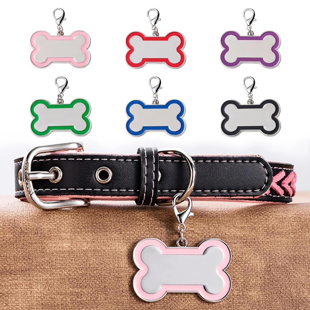 Etiqueta de identificación de mascota personalizada antipérdida de hueso, nombre de identificación de mascota grabado para gato, cachorro, Collar de perro personalizado, etiquetas, collares colgantes, accesorios - imagen 5
