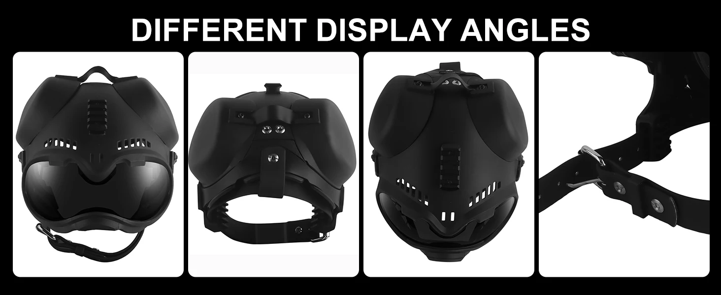 helmet with goggles