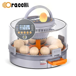 Incubadora de huevos con giro automático y control de humedad
