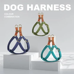 Arnés para perros personalizado con etiqueta grabada reflectante Pug