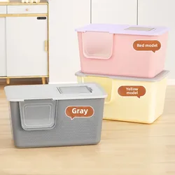 Caja de arena grande cubierta anti-salpicaduras para gatos