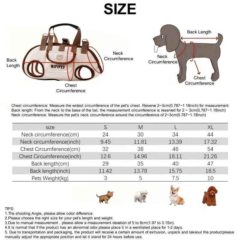 Bolsa de transporte con arnés para perro, mochila de tracción transpirable portátil para exteriores, correa para perro, eslinga para cachorro, bolsa para gato, suministros para mascotas - imagen 3