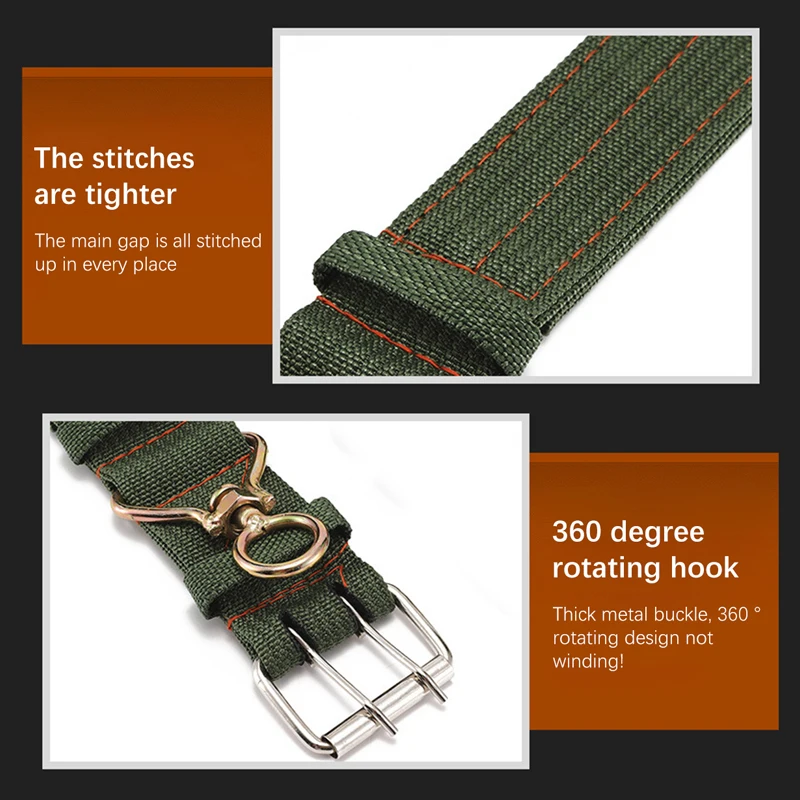 Corbata de asilo duradera y fuerte, Collar de ganado ajustable, Collar de transporte de vaca, suministro de alimentación de ganado, cinturón de lona, equipo veterinario - imagen 5