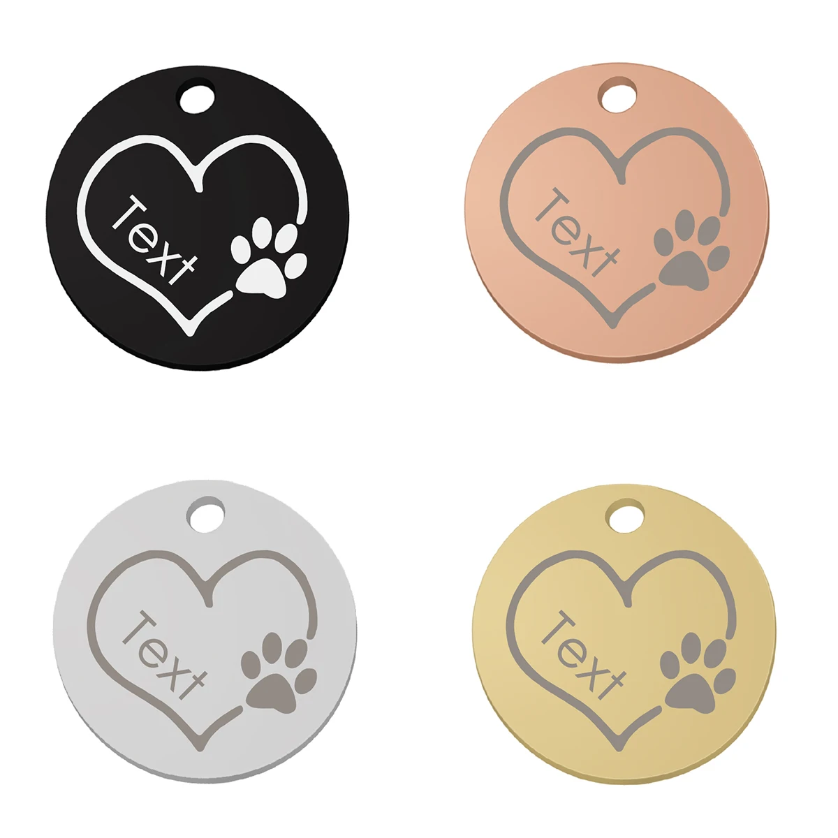 Etiqueta de identificación para perro, grabado gratis con nombre, Collar para perro Tel, arnés, colgante, accesorios de ropa para gato, correa personalizada para cachorros y gatitos, suministros para mascotas - imagen 4