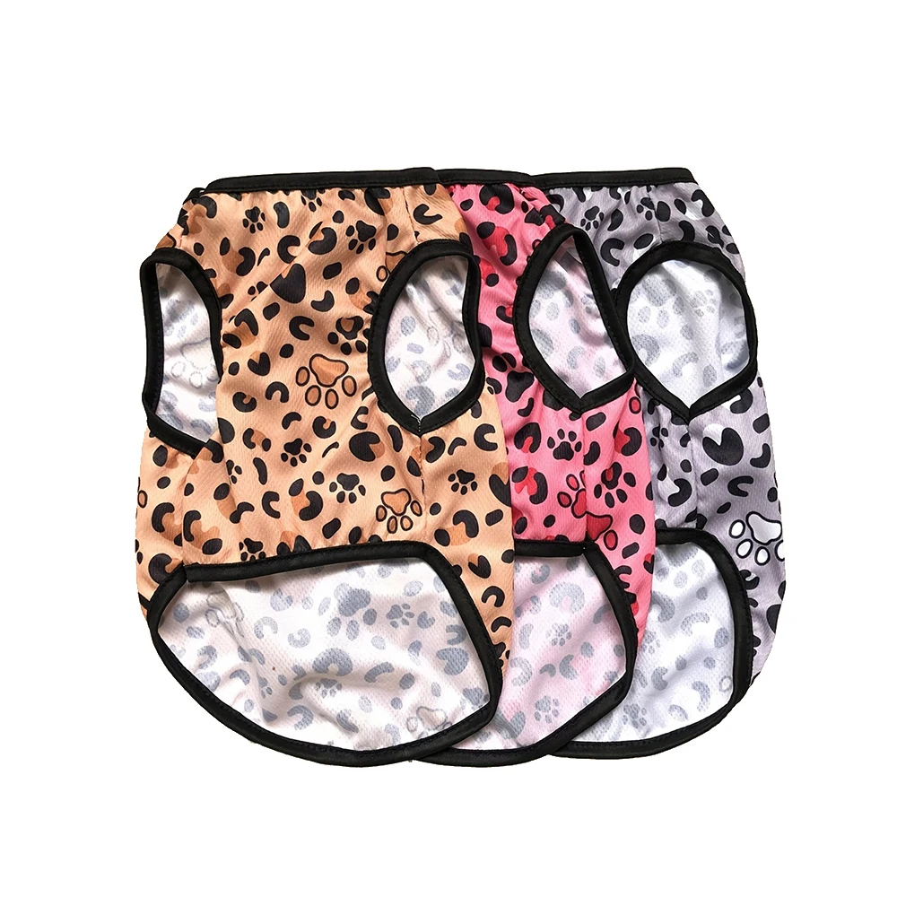 Ropa de verano para gatos, chaleco transpirable con estampado de leopardo para perros pequeños y medianos, abrigo para cachorros, disfraz para mascotas al aire libre, Beagle - imagen 5