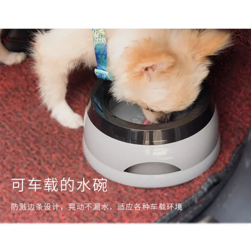 Cuencos flotantes para perros y gatos, alimentador de agua potable sin derrames, cuenco portátil de plástico, accesorios de soporte - imagen 3