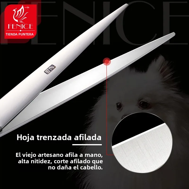 Tijeras de peluquería canina, acero profesional para perros grandes - imagen 3