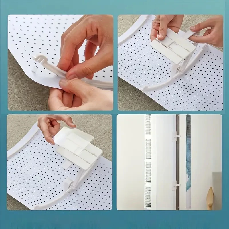 Deflector de aire de CA retráctil: guía de viento ajustable vertical, purificación de soplado antidirecto, salida de viento, fácil instalación - imagen 4