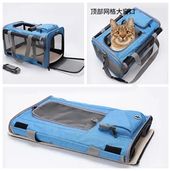 Transportín de viaje para perro y gato – Plegable y transpirable