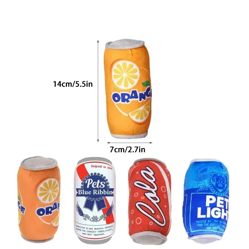 Botella de vino de perro de peluche, sonido para masticar, botella de cerveza suave, juguete divertido, resistente a mordeduras, chirriante, alivia el aburrimiento - imagen 2