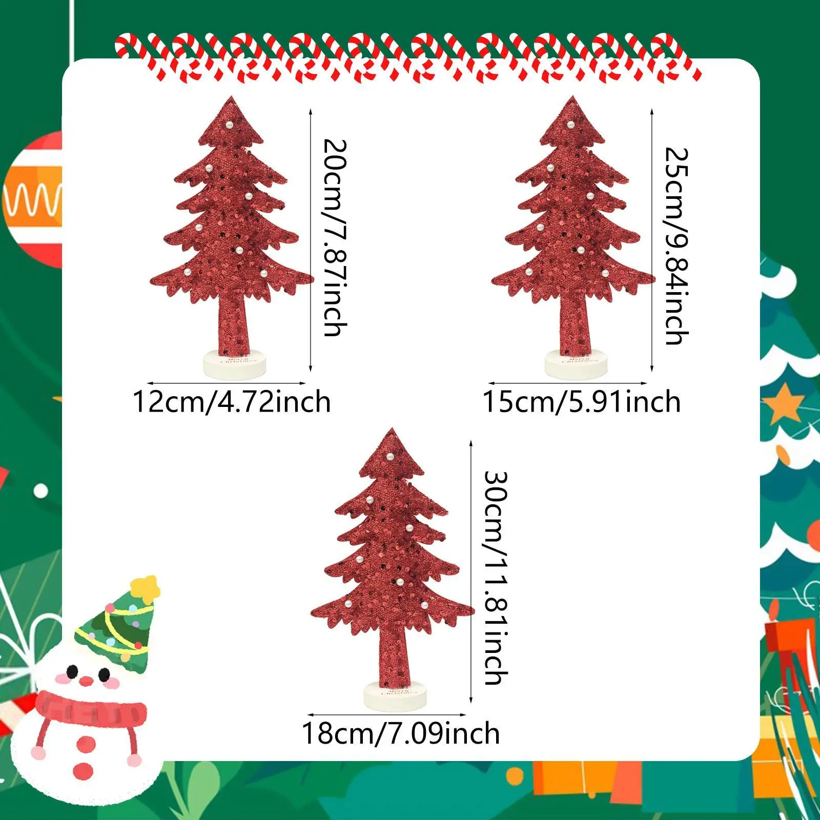 Árbol de Navidad para fiesta, mesa, decoración de escritorio, árbol de Navidad en miniatura para manualidades DIY, decoración de escritorio para el hogar - imagen 4