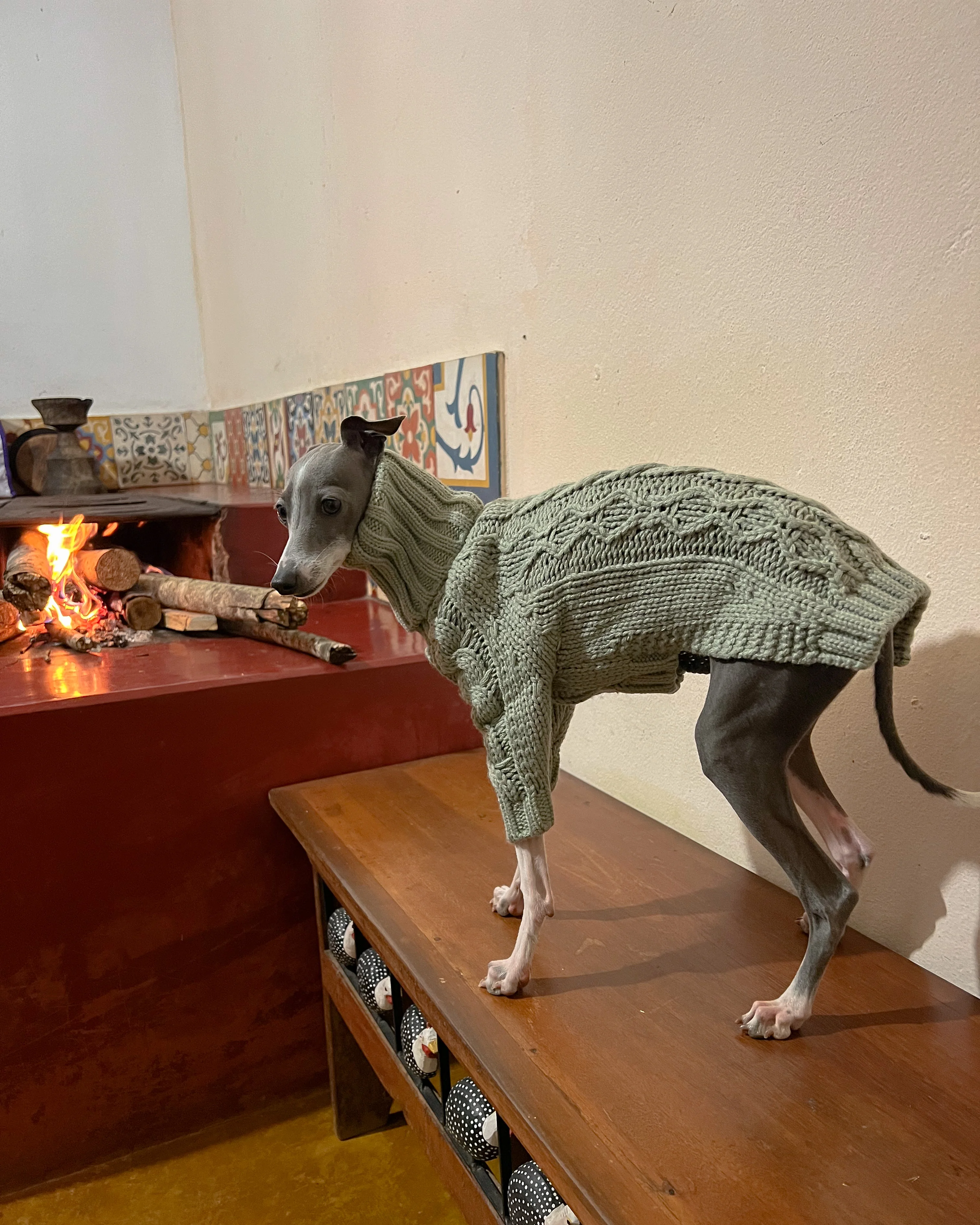 Suéter acogedor para perros: diseño suave, cálido y de cuello alto para una máxima comodidad: se adapta universal a perros de razas pequeñas, medianas y grandes - imagen 2