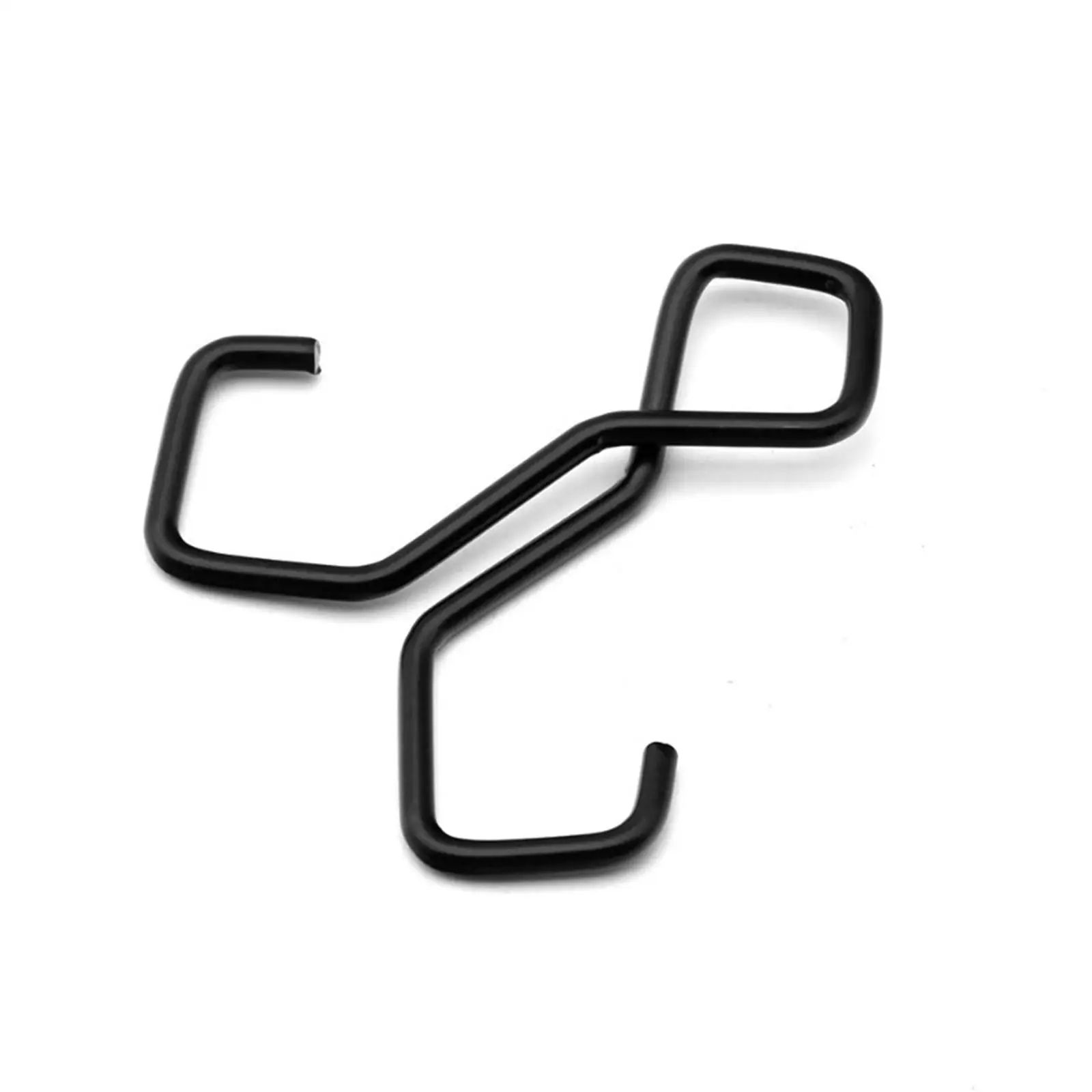 5x Portable Double Hooks Hangers, 6.3x6.1cm for Closet, Anti Slip Versatile Organization