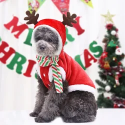 Disfraz de Navidad en franela para gatos y perros