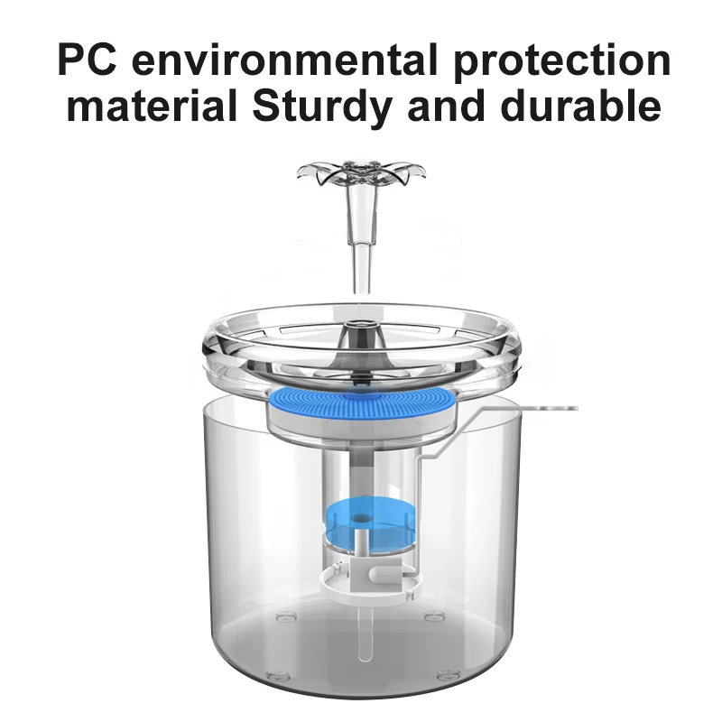 Bebedero automático 2.6L para gatos y perros con ventana antideslizante - imagen 4