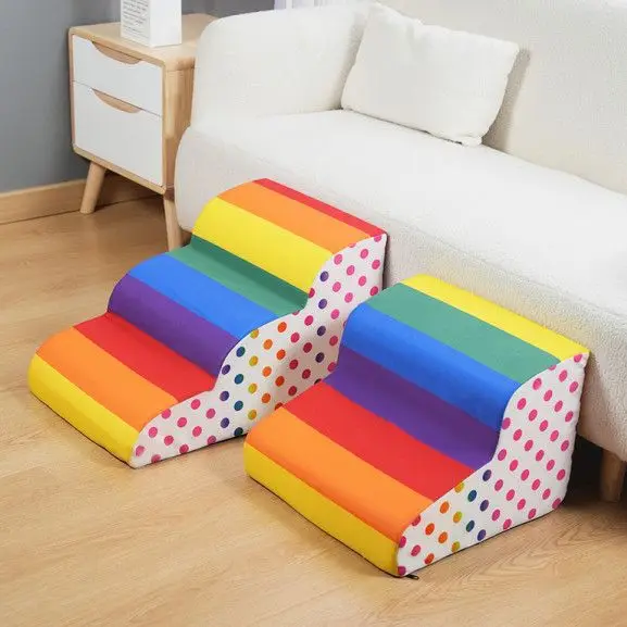 Escaleras arcoíris antideslizantes para perros pequeños y mayores - imagen 2