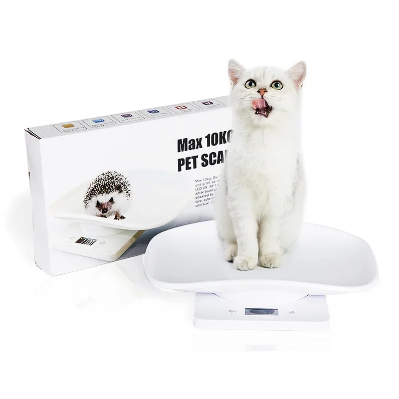 Báscula electrónica para mascotas, gato, gatito, perro principiante, pesaje de Teddy Golden Retriever, productos para mascotas, báscula Digital para alimentos