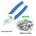 1blue 300pcs S nail