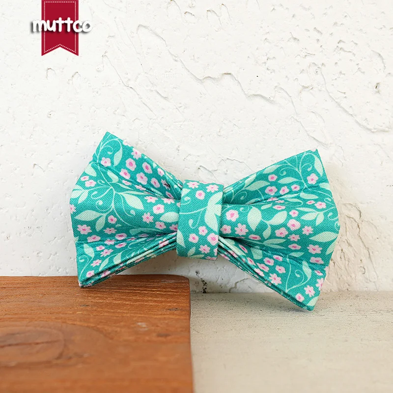 MUTTCO, venta al por menor, hermoso diseño de patrón de flores, hecho a mano, collar de rosa rosa de CINE, diseño único, collar de gato, 2 tamaños UCC163 - imagen 5